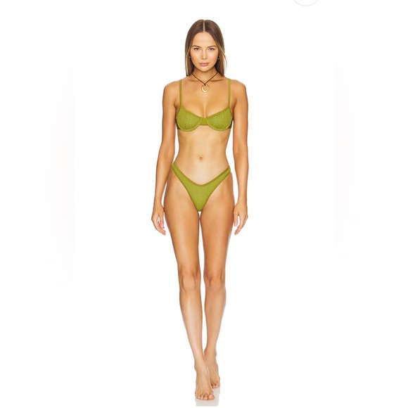 Camila Coelho Odara Top & Bottom in Green, xs - Picture 1 of 7